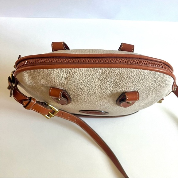 DOONEY & BOURKE Leather Crossbody or Shoulder Bag, White and Brown - Picture 7 of 13